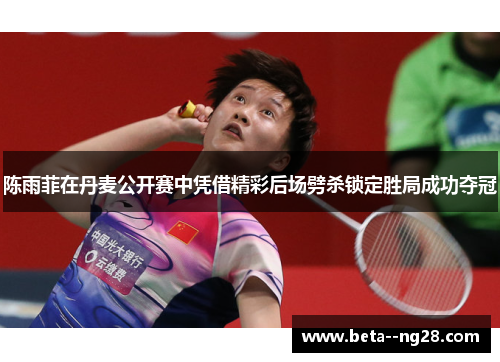 陈雨菲在丹麦公开赛中凭借精彩后场劈杀锁定胜局成功夺冠 陈雨菲在丹麦公开赛中凭借精彩后场劈杀锁定胜局成功夺冠